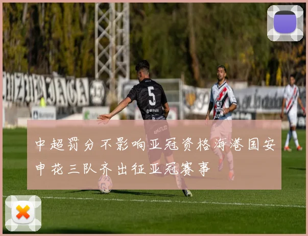 中超罚分不影响亚冠资格海港国安申花三队齐出征亚冠赛事